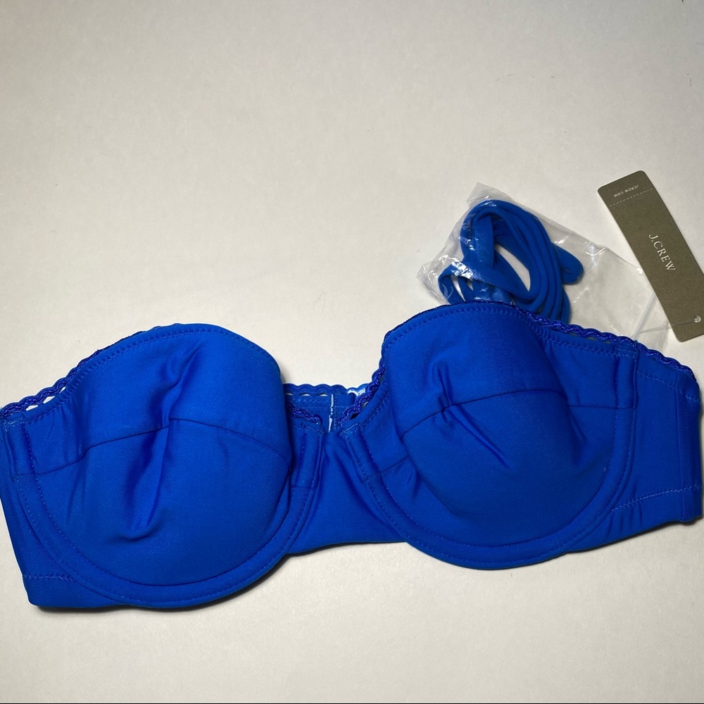 🆕 Bikini Top / swimsuit bra top from j crew Underwire detachable halter strap